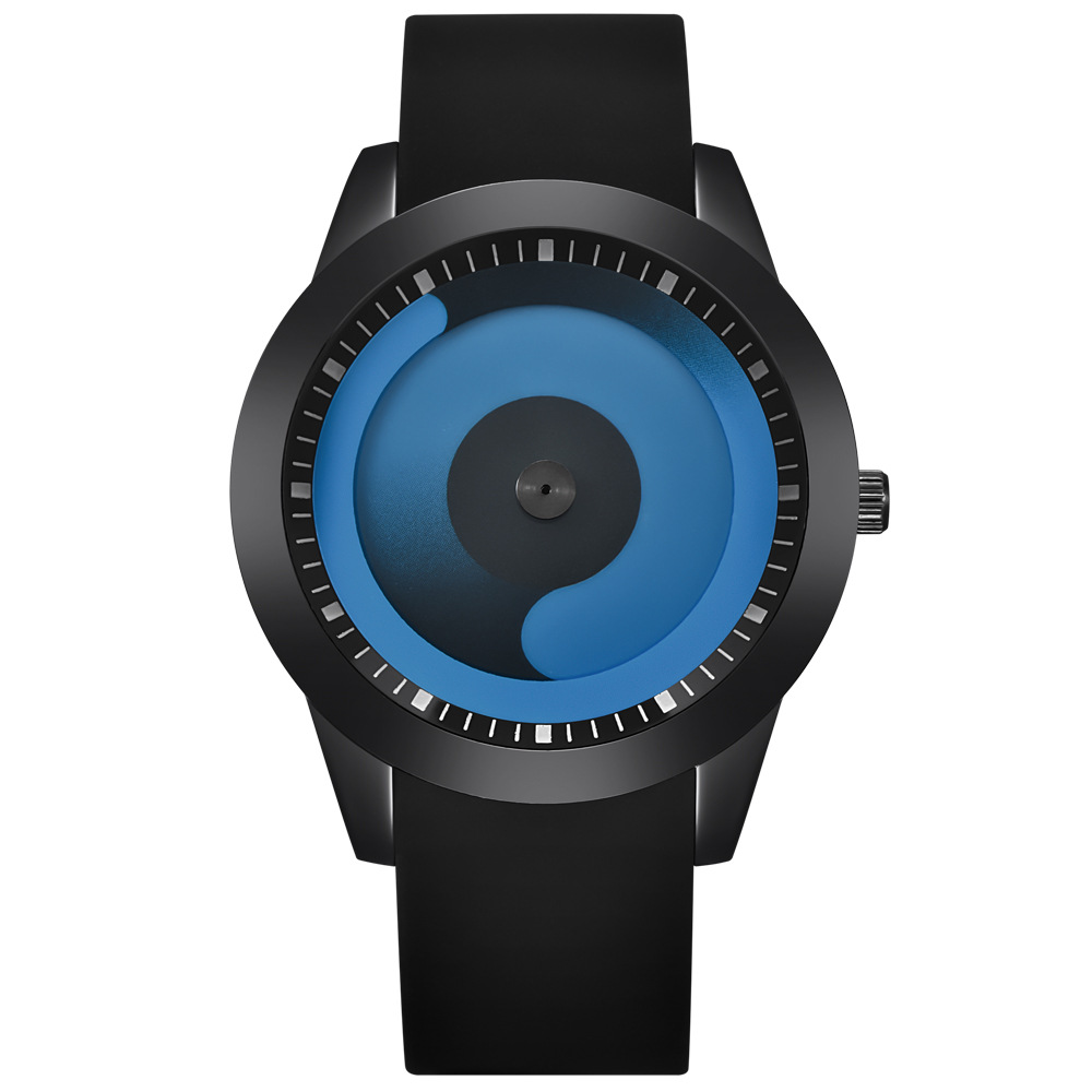 Men's Fashion Cool Watches Mens Rubber Band Sports Gifts Quartz Wristwatch Watches