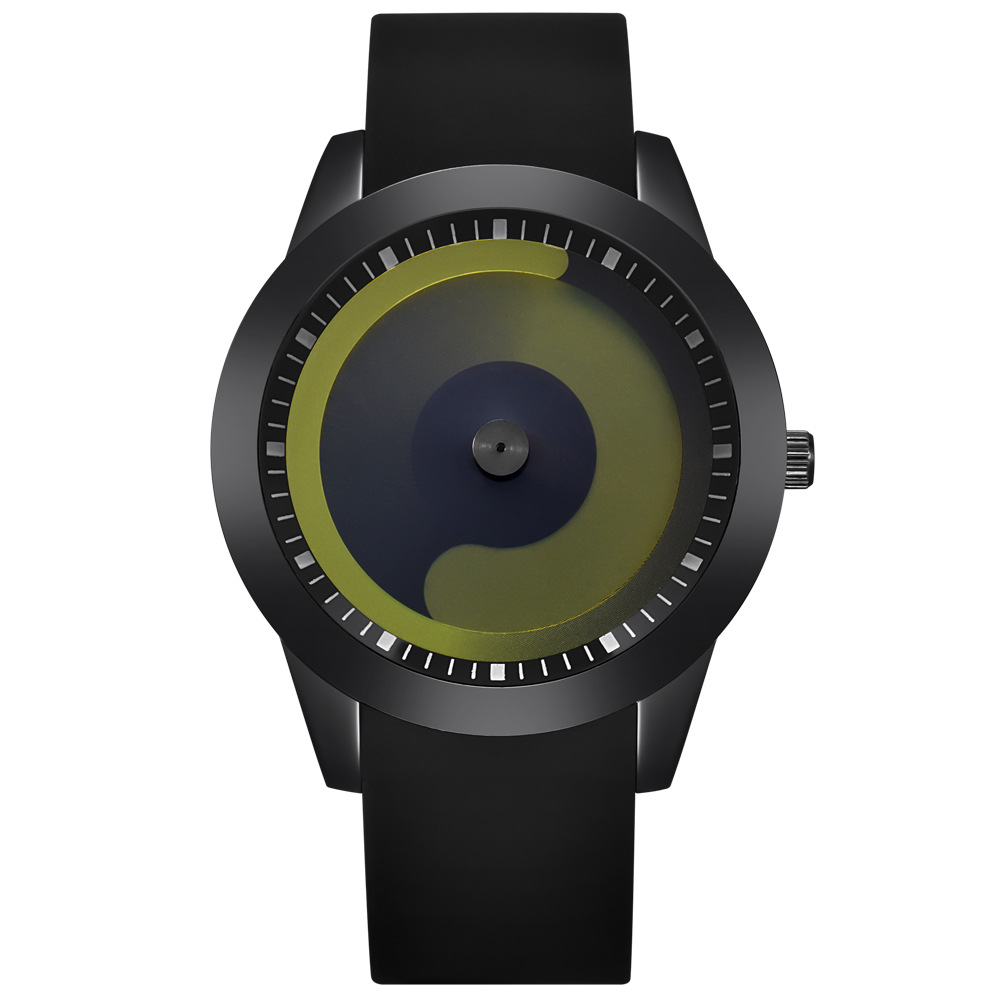 Men's Fashion Cool Watches Mens Rubber Band Sports Gifts Quartz Wristwatch Watches