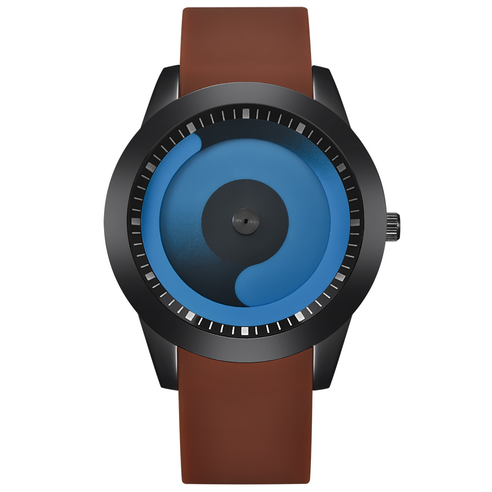 Men's Fashion Cool Watches Mens Rubber Band Sports Gifts Quartz Wristwatch Watches
