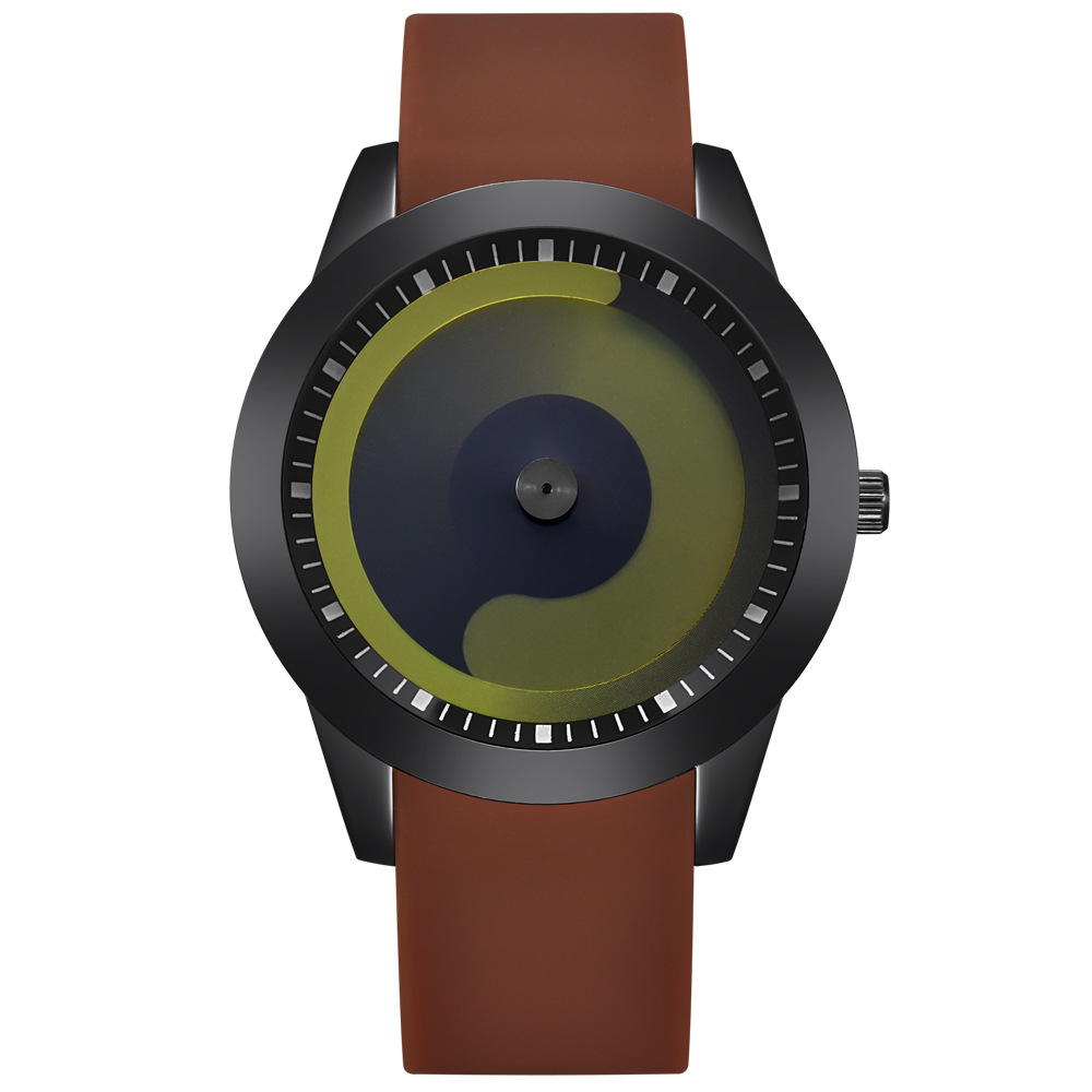 Men's Fashion Cool Watches Mens Rubber Band Sports Gifts Quartz Wristwatch Watches