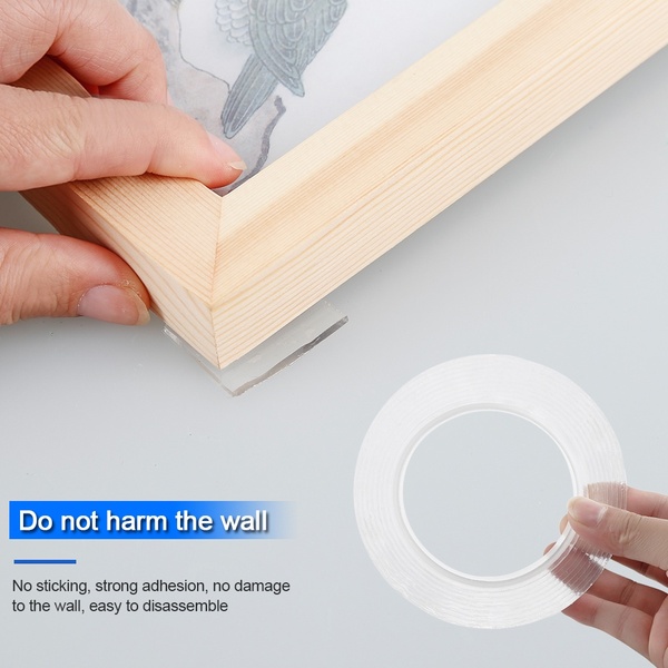 3CM*3M Multifunctional Double-Sided Adhesive Nano Tape  Washable Removable Gel Grip Sticker