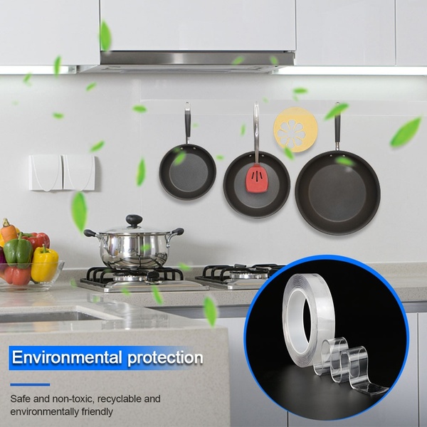 3CM*3M Multifunctional Double-Sided Adhesive Nano Tape  Washable Removable Gel Grip Sticker