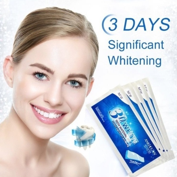 28pcs 3D White Gel Teeth Whitening Strips Oral Hygiene Care Double Strips Whitenin Bleaching Tools
