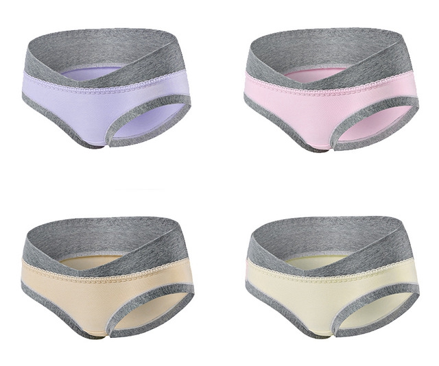 【Quality Assurance】4pcs Pregnant Women Cotton Women Low Waist Seamless Women Unerwear Lady Panties