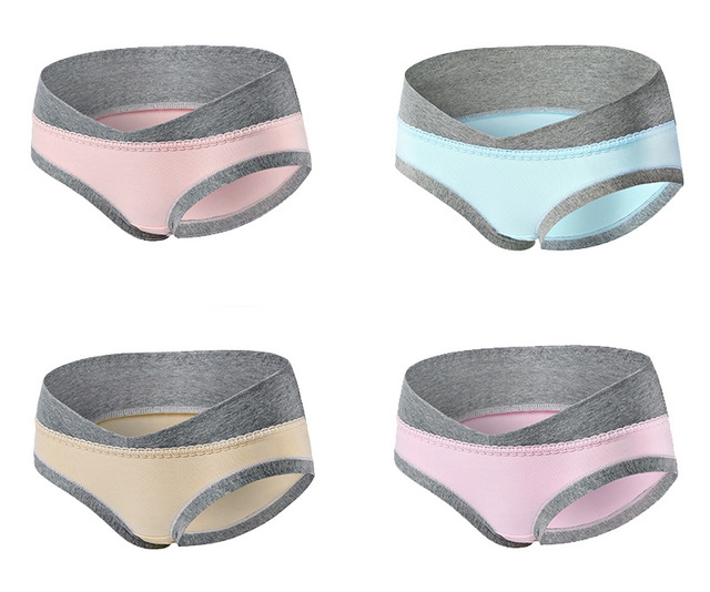 【Quality Assurance】4pcs Pregnant Women Cotton Women Low Waist Seamless Women Unerwear Lady Panties