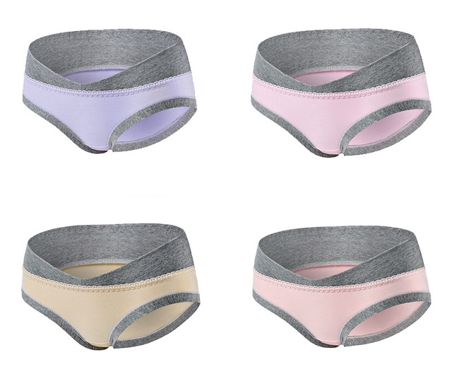 【Quality Assurance】4pcs Pregnant Women Cotton Women Low Waist Seamless Women Unerwear Lady Panties