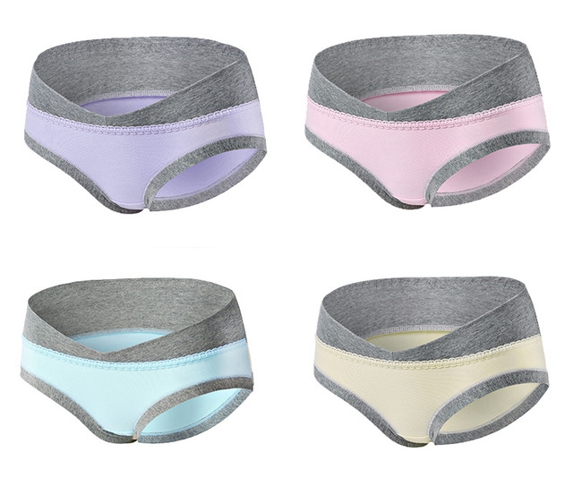【Quality Assurance】4pcs Pregnant Women Cotton Women Low Waist Seamless Women Unerwear Lady Panties