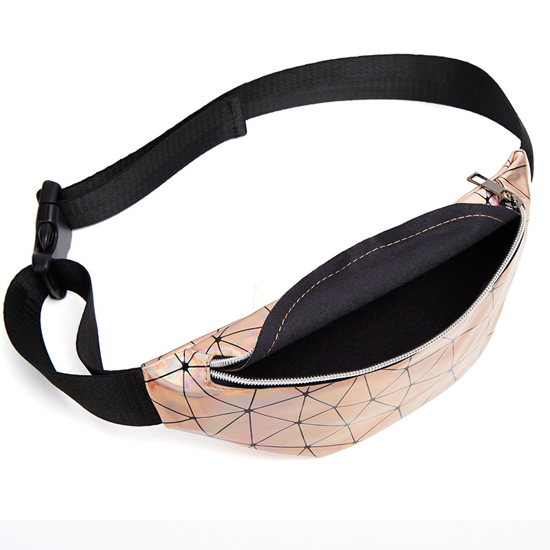 Fashion Diamend Leather Waist Packs Women Waist Bag Belt Bag Female Pouch PU Casual Fanny Pack Bag