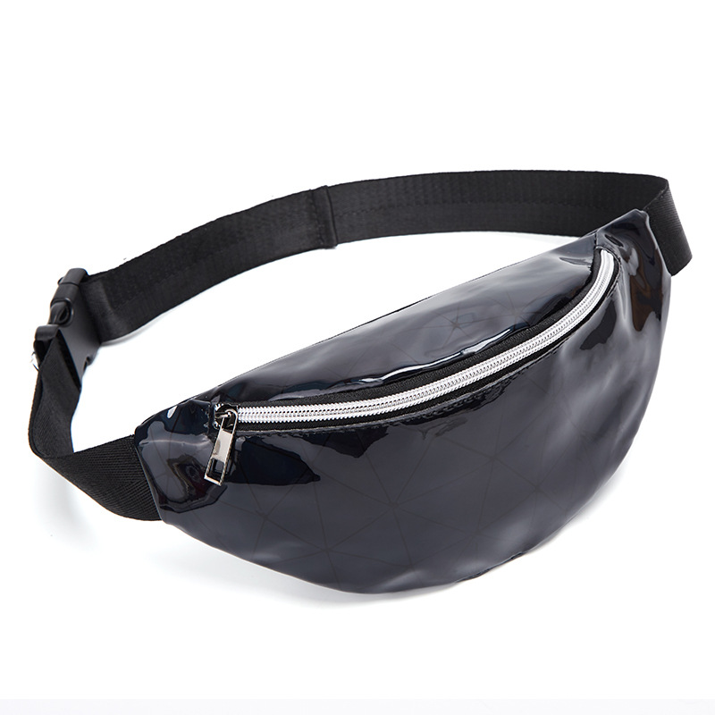 Fashion Diamend Leather Waist Packs Women Waist Bag Belt Bag Female Pouch PU Casual Fanny Pack Bag