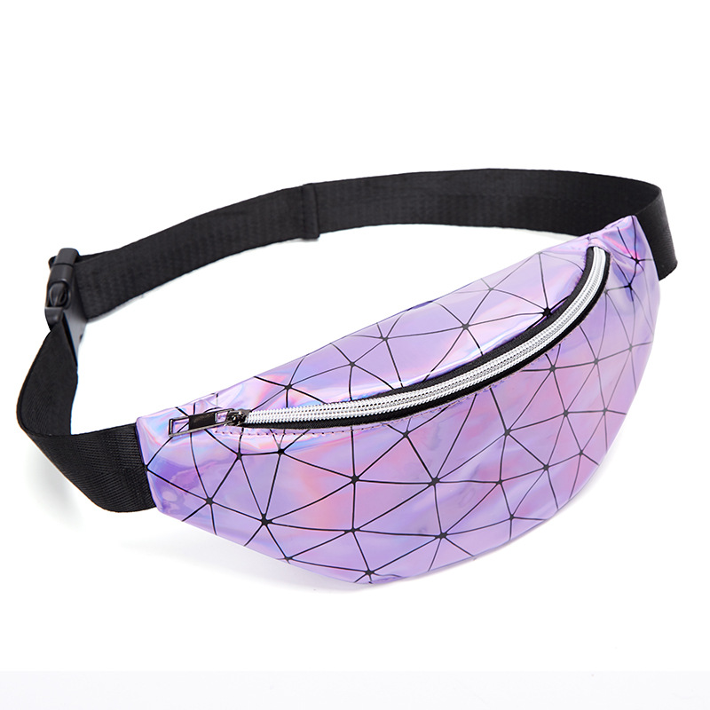 Fashion Diamend Leather Waist Packs Women Waist Bag Belt Bag Female Pouch PU Casual Fanny Pack Bag