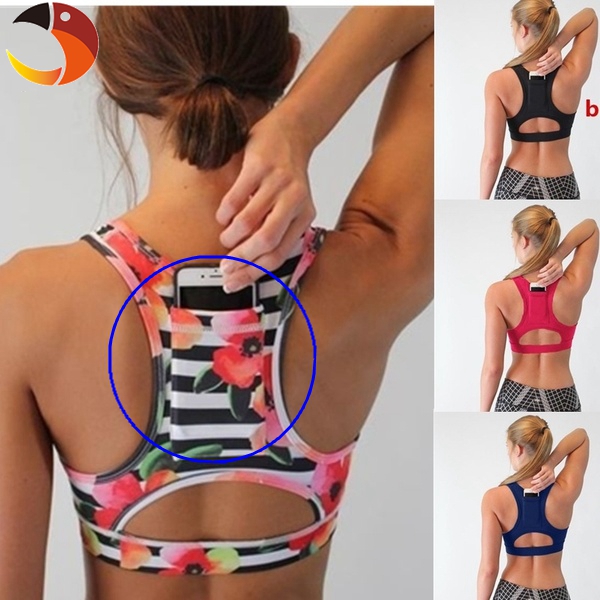 Women Running Gym Running Bra Workout Jogging Push Up Yoga Top Vest Elastic Stamp Yoga Shits Sexy