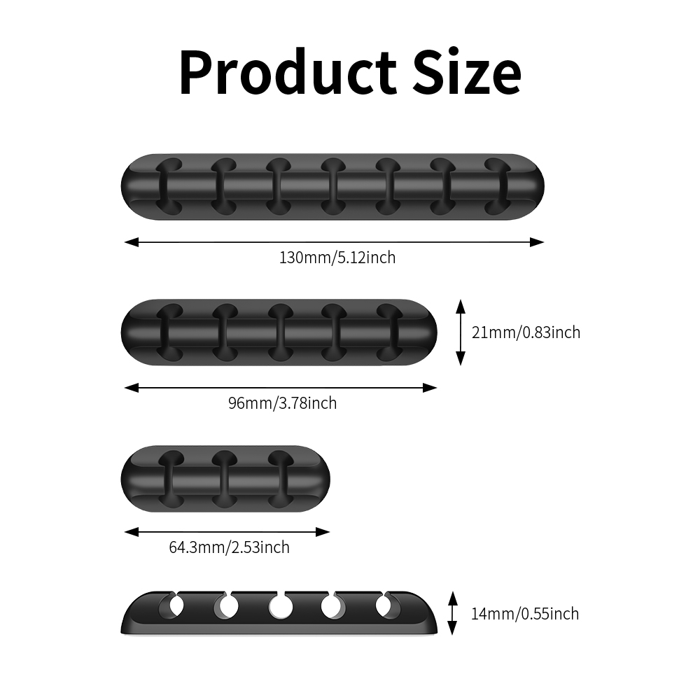 Essager Cable Organizer USB Cable Wire Holder Mouse Headphone Earphone Charger Cord Protector