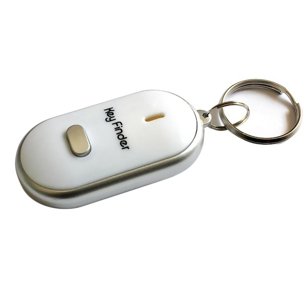 2pcs 4 Color LED Key Finder Locator Keychain Find Lost Keys Keyrings Whistle Sound Control