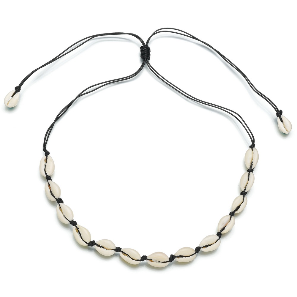 Stylish Bohemian Hawaii Beach Natural Shell Necklace Sea Shell Pendant Chain Women Clavicle Jewelry