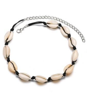 Stylish Bohemian Hawaii Beach Natural Shell Necklace Sea Shell Pendant Chain Women Clavicle Jewelry