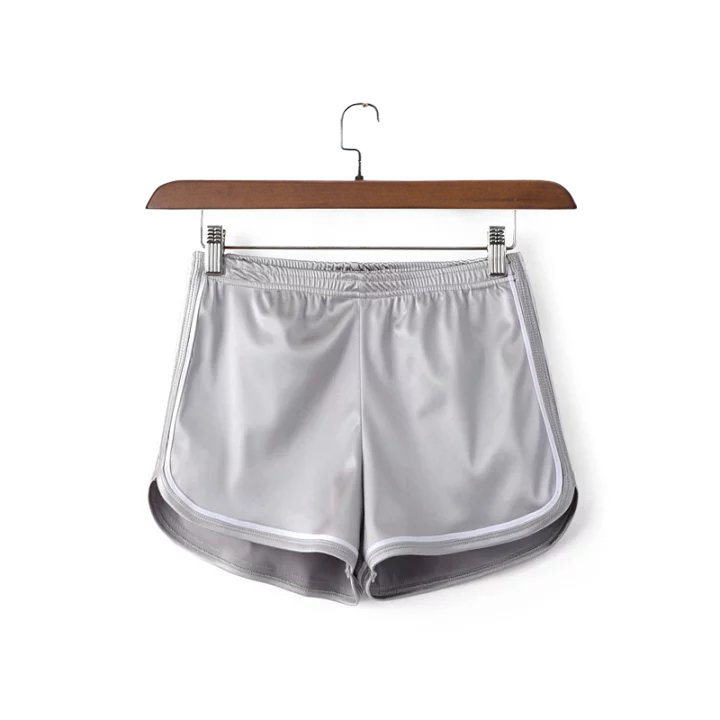 Phoenix Women's Fashion High Waist Sexy Shorts Flannel Caroset Pleated Elastic Trousers