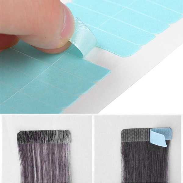 36pcs Beauty Waterproof Blue Adhesive Glue Wig Supplies Double-sided Wig Tape Hair Extension Tool