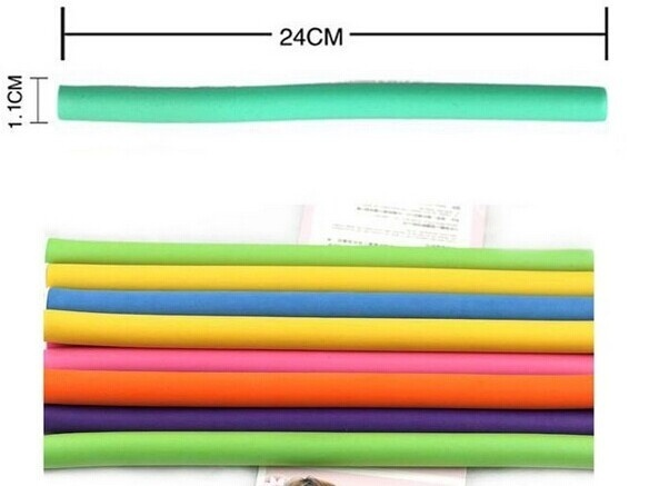 12Pcs Curler Makers Soft Foam Bendy Twist Curls Tool DIY Styling Hair Rollers