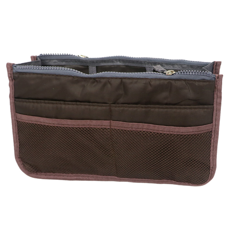 Bag women Practical Handbag Purse Nylon Dual Organizer Insert Cosmetic Storage