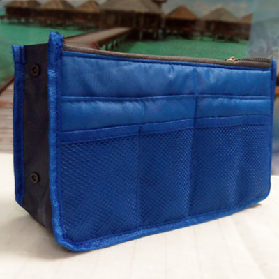 Bag women Practical Handbag Purse Nylon Dual Organizer Insert Cosmetic Storage