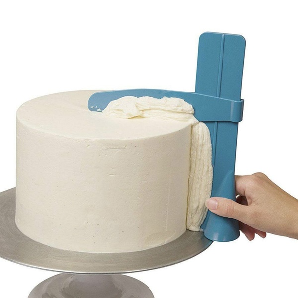 2PCs Cake Scraper Smoother Fondant Spatulas Edge Smoother Cream Decorating DIY Bakeware Tableware
