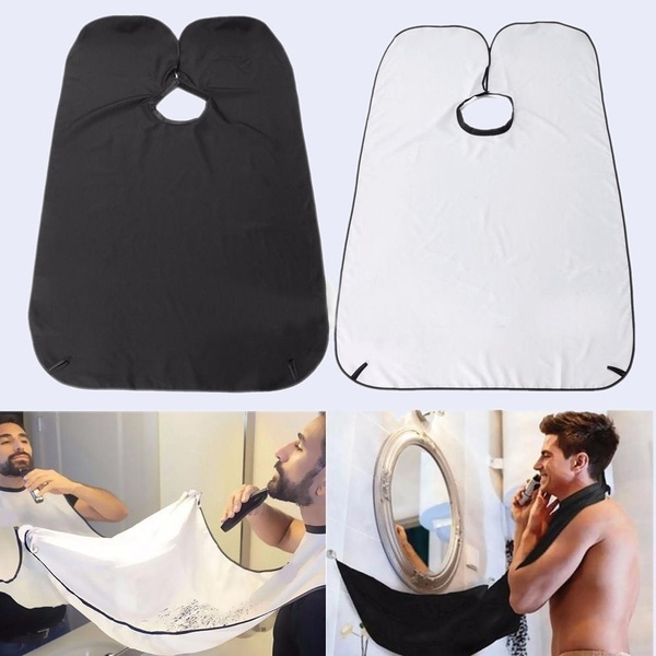 Waterproof Shaving Apron Gathers Cloth Bib Face Hair Trim Catcher Cape Sink Cleaning Tool