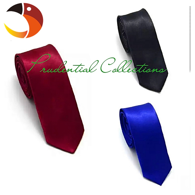 3pc/set Men's Solid Plain Wedding Groom Party 100% Silk Skinny Neck Tie Slim Necktie