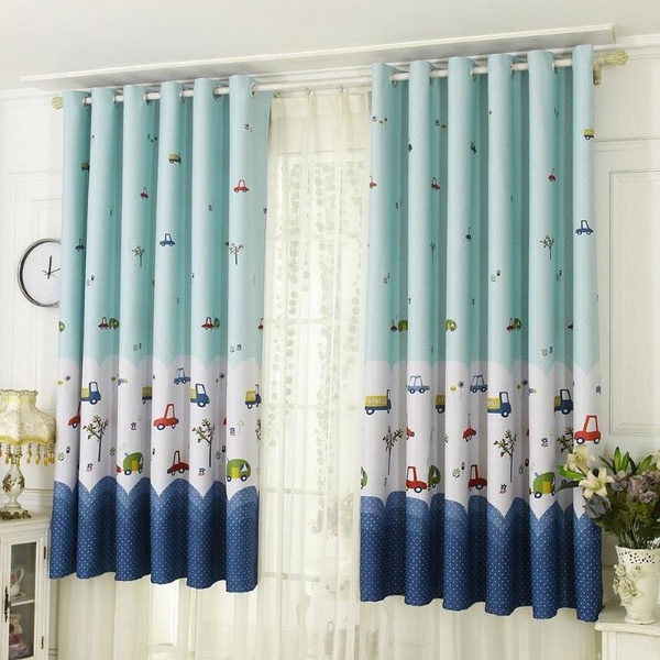 1PC Home Decor Bedroom Living Room Kitchen Pencil Pleat Blackout Curtains