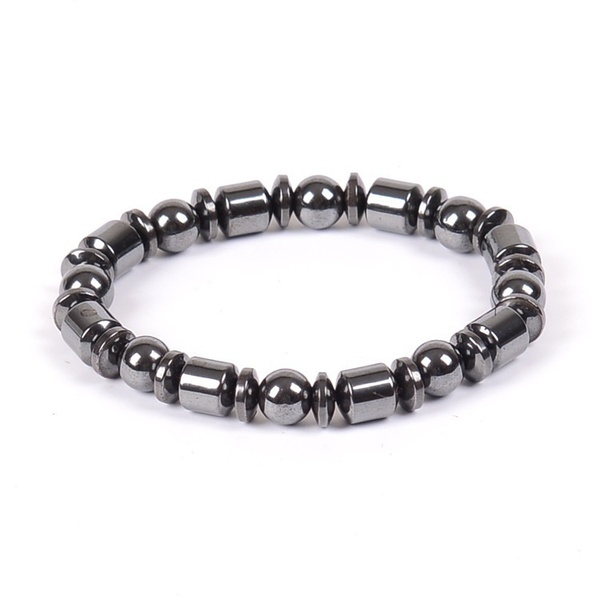 Biomagnetic Multi-shaped Black Stone Magnetic Bracelet, Magnetic Health Weight Loss Bracelet