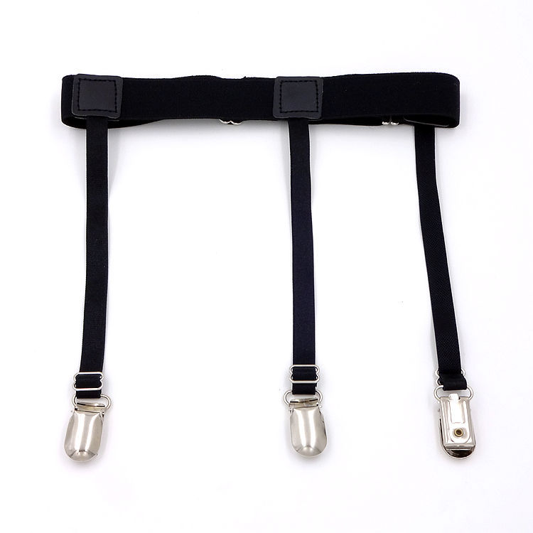 1 Pair Mens Stays Holders Elastic Shirt Garter Non-Slip Locking Clamps Uniform