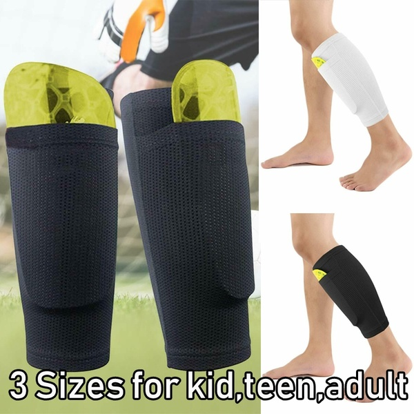 1Pair Shin Pads Holder Socks Foot Guard Shin Guards Sleeves Lock Sleeve for Leg Guard Board Soccer