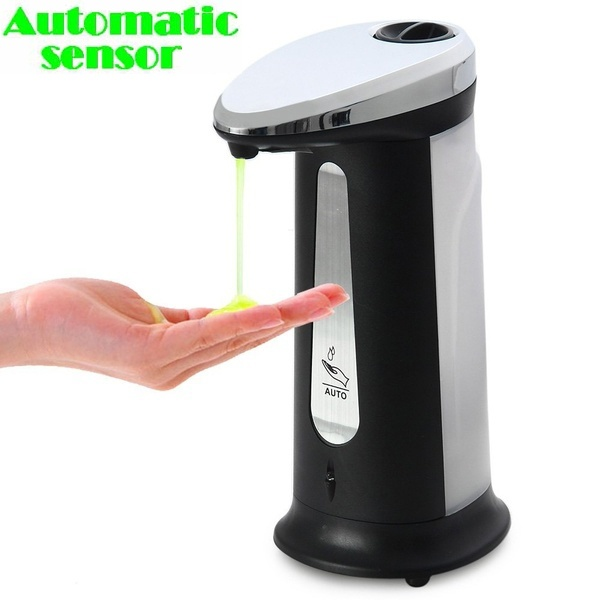 ABS 400ml Automatic Liquid Soap Dispenser Smart Sensor Touchless Sanitizer Dispensador for Bathroom