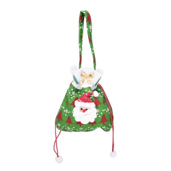 Christmas Gift Drawstring Candy Bag Merry Christmas Present Bag Home Party Xmas Decoration