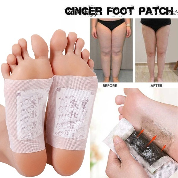 50Pcs Ginger Foot Patch Detox Patches Pads Improve Sleep Quality Weight Loss Slimming Patch
