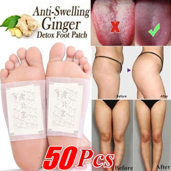 50Pcs Ginger Foot Patch Detox Patches Pads Improve Sleep Quality Weight Loss Slimming Patch