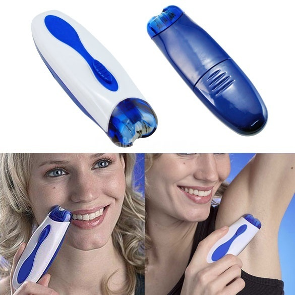 Wizzit Electronic Hair Remover Shaver Automatic DIY Trimmer Tweezer with Cleaning Brush
