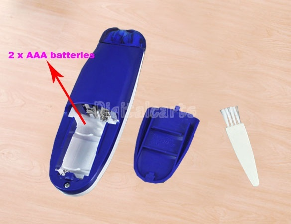 Wizzit Electronic Hair Remover Shaver Automatic DIY Trimmer Tweezer with Cleaning Brush