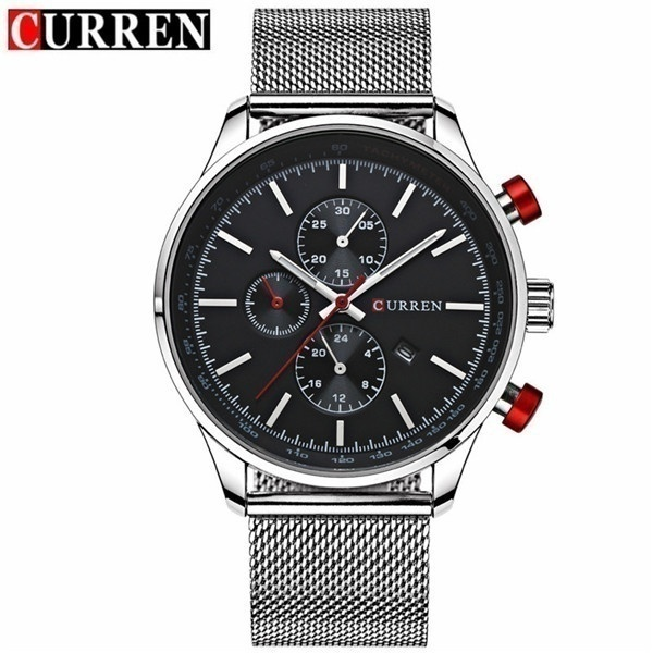 CURREN Watch for Men Top Luxury Brand Man Fashion Classic White Gold Business Casual Quartz-watch