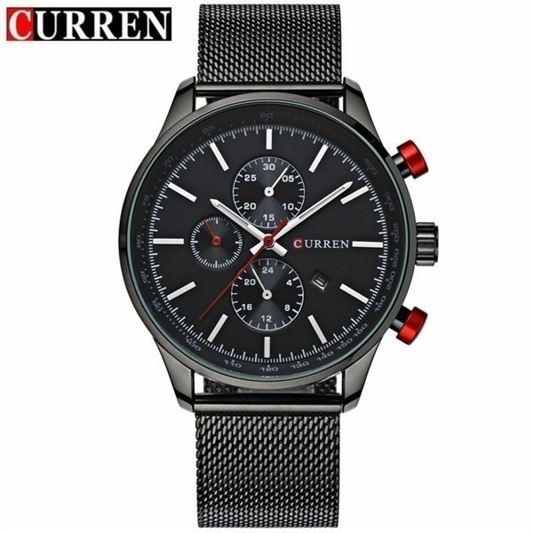 CURREN Watch for Men Top Luxury Brand Man Fashion Classic White Gold Business Casual Quartz-watch