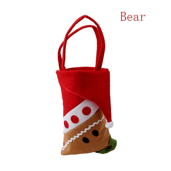 Santa Claus Snowman Elk Penguin Christmas Candy Gift Bags
