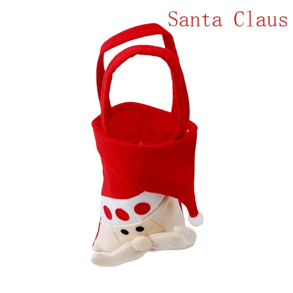 Santa Claus Snowman Elk Penguin Christmas Candy Gift Bags