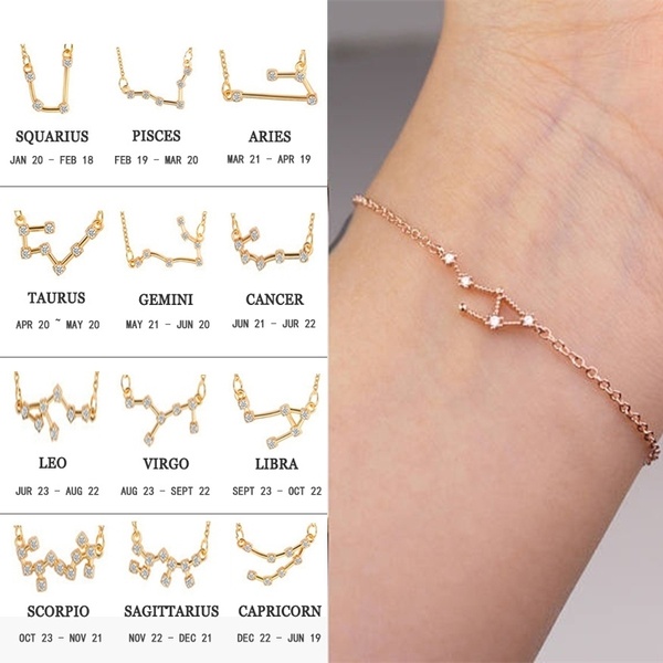 Scorpio bracelet, constellation, horoscope jewelry, zodiac bracelet, 12 constellation bracelet