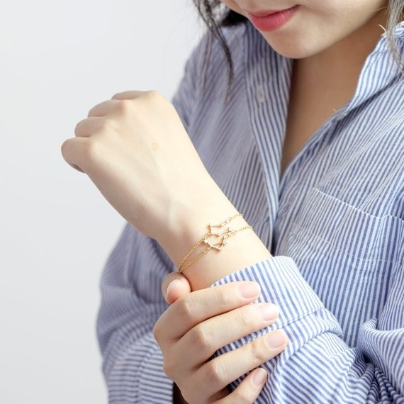 Scorpio bracelet, constellation, horoscope jewelry, zodiac bracelet, 12 constellation bracelet
