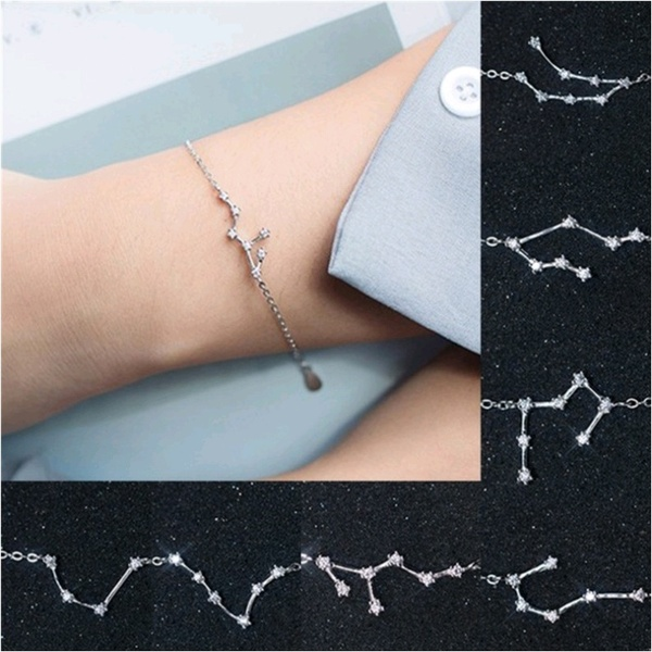 Scorpio bracelet, constellation, horoscope jewelry, zodiac bracelet, 12 constellation bracelet