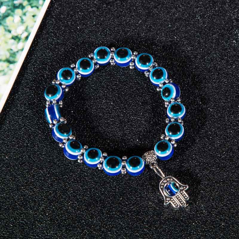 Fashion Charm Evil Eye Bead Protection Lucky Bracelet Jewelry Hamsa Hand Bracelet Gift