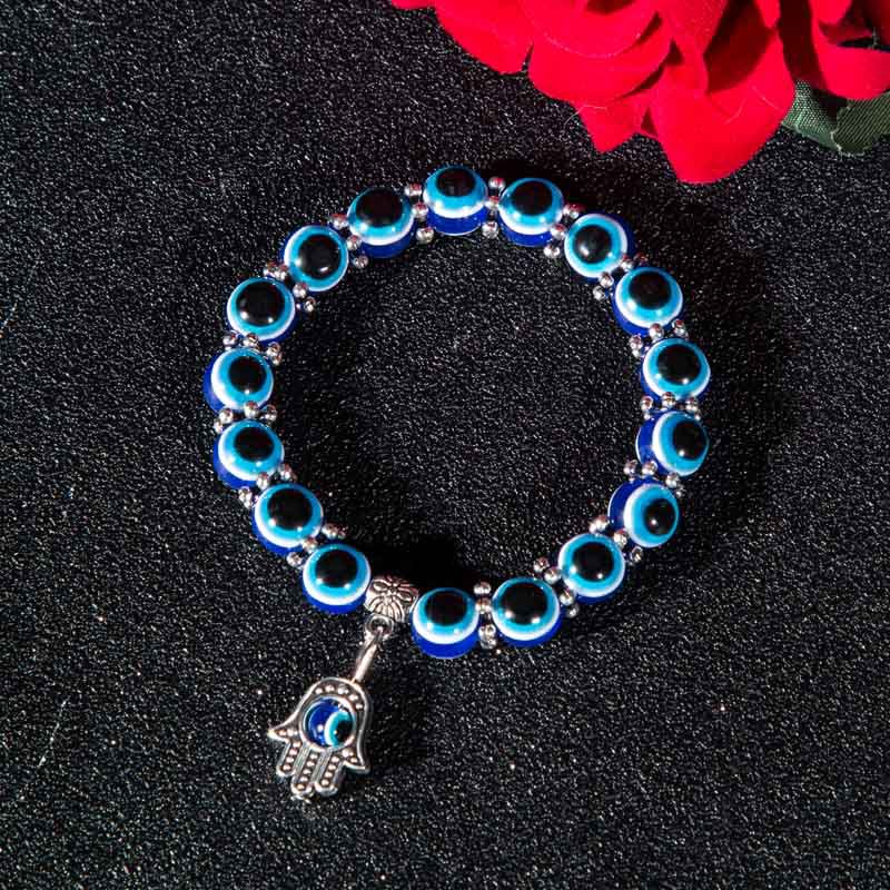 Fashion Charm Evil Eye Bead Protection Lucky Bracelet Jewelry Hamsa Hand Bracelet Gift