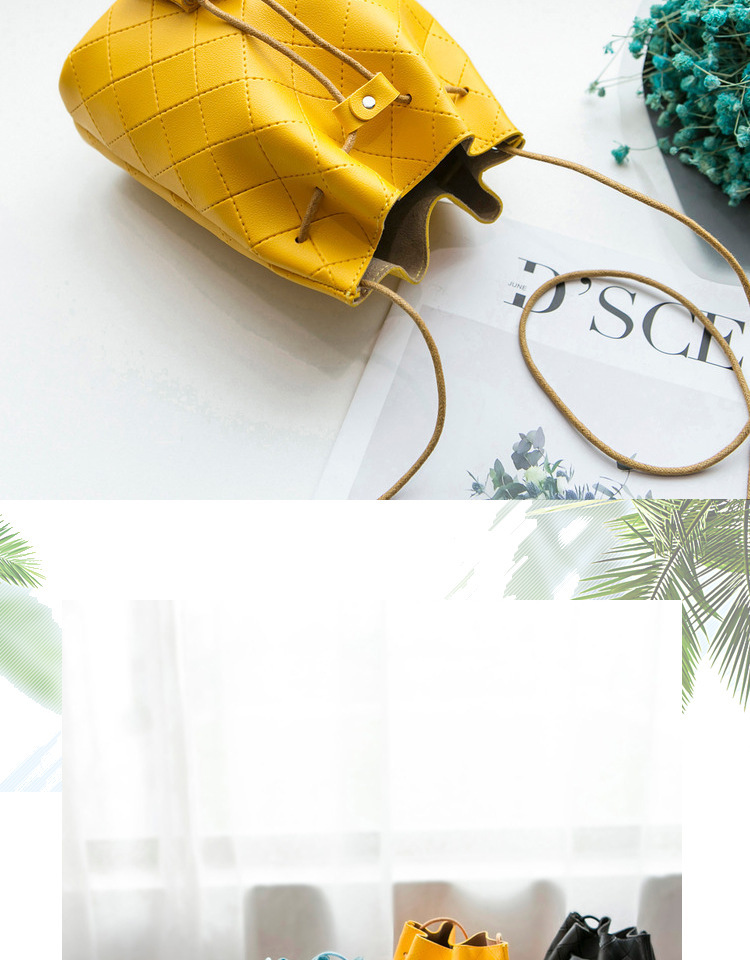 Luxury handbag Bucket bag top PU leather ladies Messenger bag ladies shoulder bag