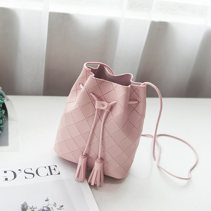 Luxury handbag Bucket bag top PU leather ladies Messenger bag ladies shoulder bag