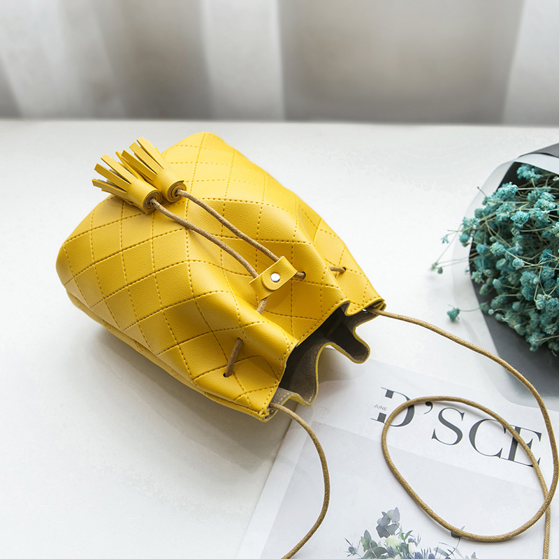 Luxury handbag Bucket bag top PU leather ladies Messenger bag ladies shoulder bag