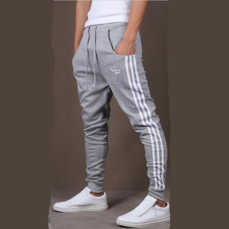 Striped Mid Waist Cotton Loose Mens Pants Sport pants mens Trousers pants Caual men pants